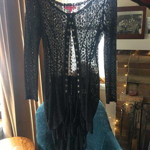 Amazing Betsey Johnson Lace Bustle Jacket